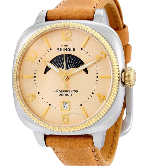 Shinola Accessories - NWT SHINOLA Gomelsky Moon Phase Leather Watch